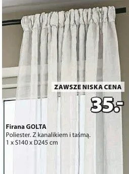 Firana Golta promocja w Jysk