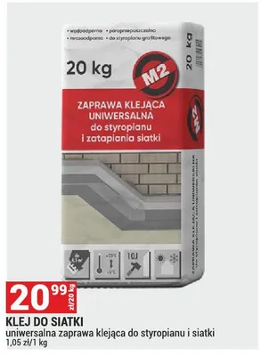 Klej do siatki uniwersalna zaprawa klejąca do styropianu i siatki promocja w Merkury Market