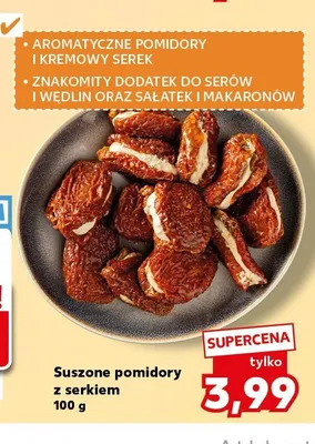 Suszone pomidory z serkiem promocja w Kaufland