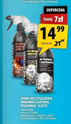 Spray do czyszczenia Nanomax do łazienek i sanitariatów promocja w Arhelan