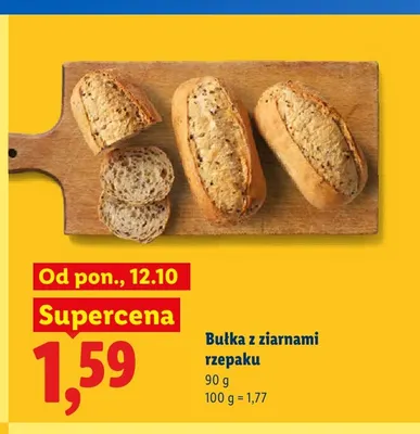 Bułka z ziarnami rzepaku promocja w Lidl
