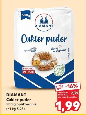 Cukier puder Diamant 500g opakowanie promocja w Kaufland