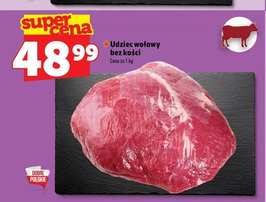 Udziec wołowy bez kości promocja w TOPAZ