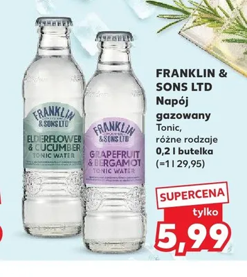 Napój gazowany Franklin & Sons Ltd Grapefruit & Bergamot Tonic Water promocja w Kaufland