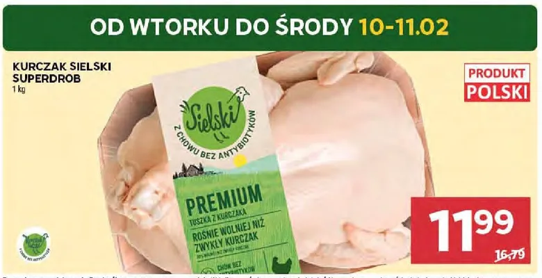 Kurczak KURCZAK SIELSKI SUPERDROB promocja w Stokrotka