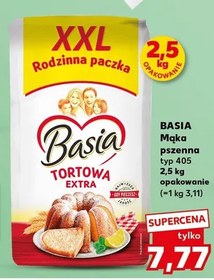 Mąka pszenna tortowa extra typ 405 promocja w Kaufland