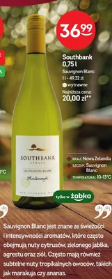 Wino białe wytrawne Southbank Estate Sauvignon Blanc promocja w Żabka