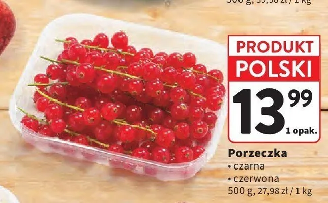 Porzeczka czarna polska promocja w Intermarche
