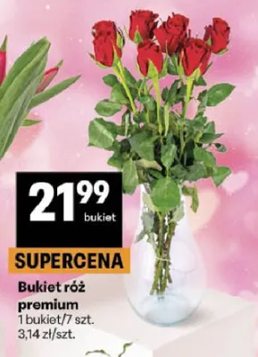 Bukiet róż premium promocja w Delikatesy Centrum