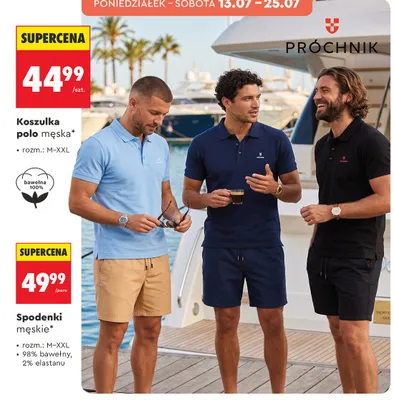 Spodenki męskie Próchnik promocja w Biedronka