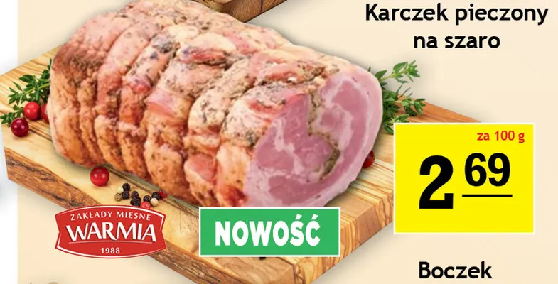 Boczek zawijany Warmia promocja w Gram Market