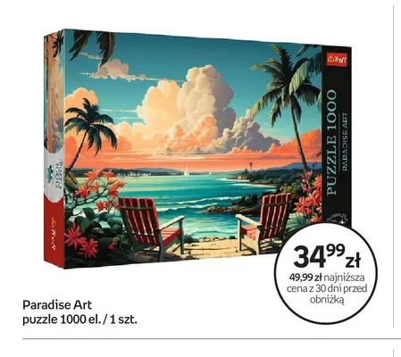 Puzzle Paradise Art 1000 el. Trefl promocja w Empik