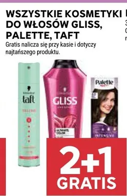Wszystkie kosmetyki do włosów Gliss, Palette, Taft promocja w Stokrotka