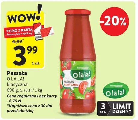Passata klasyczna promocja w Intermarche