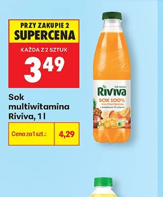 Sok multiwitamina Riviva promocja w Biedronka