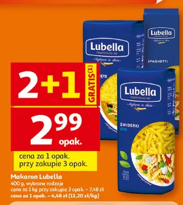 Makaron Świderki Lubella promocja w Auchan
