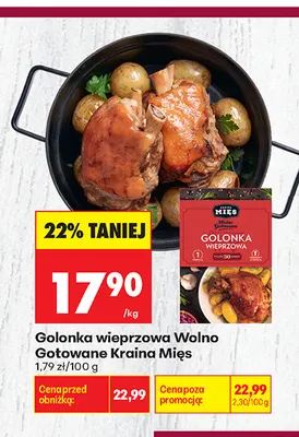 Golonka wieprzowa Wolno gotowane Kraina Mięs promocja w Biedronka