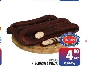 Kiełbasa z pieca Chabura promocja w Tomi Markt
