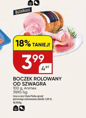 Boczek rolowany od Szwagra Krakus promocja w Chata Polska