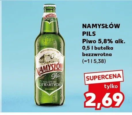 Piwo 5,8% alk. promocja w Kaufland