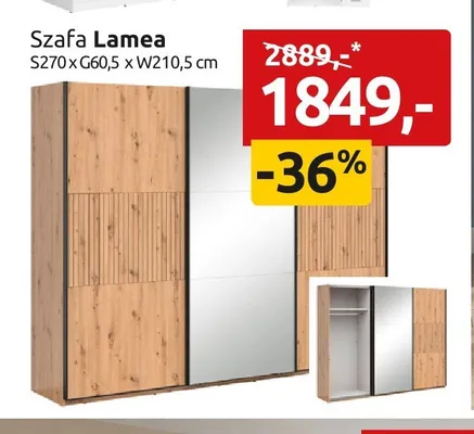 Szafa Lamea promocja w Black Red White