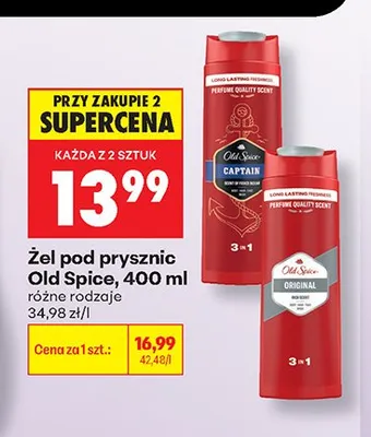 Żel pod prysznic Old spice captain promocja w Biedronka