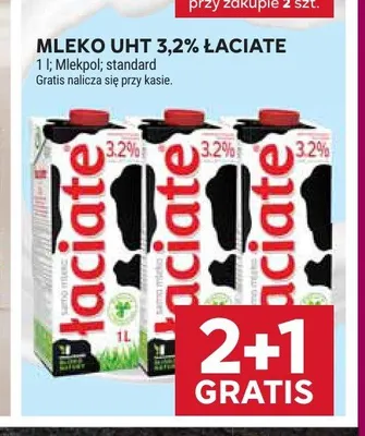 Mleko UHT 3,2% Łaciate promocja w Stokrotka