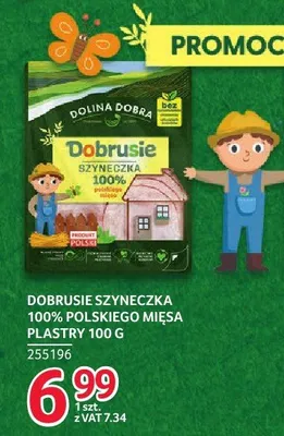 Szyneczka Dobrusie 100% polskiego mięsa Dolina Dobra plastry 100g promocja w Selgros