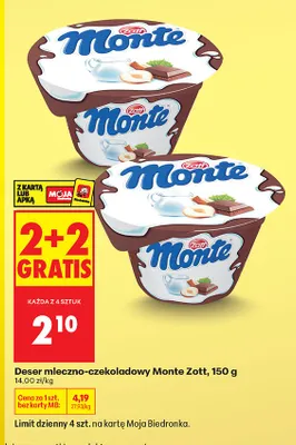 Deser mleczno-czekoladowy promocja w Biedronka