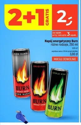 Napój energetyczny Burn promocja w Dealz