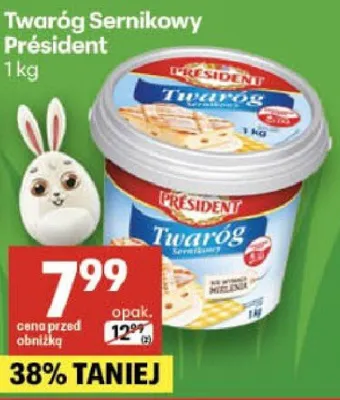 Twaróg sernikowy Président promocja w Delikatesy Centrum