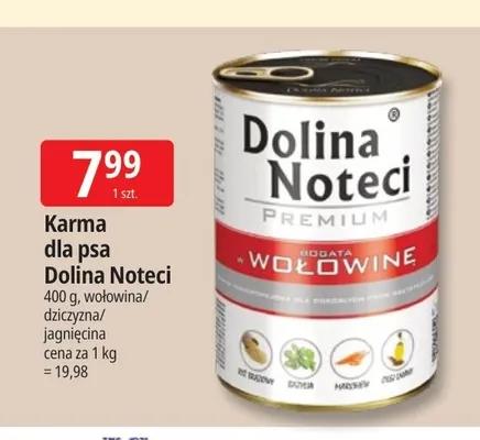 Karma dla psa Dolina Noteci wołowina promocja w Leclerc