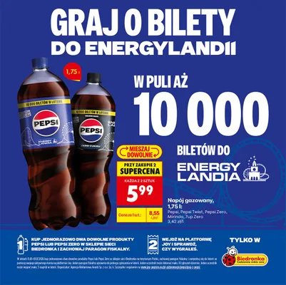 Napój gazowany Twist 1,75l promocja w Biedronka