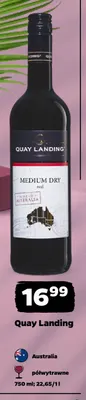 Wino białe Quay Landing promocja w Netto