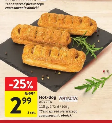 Hot-dog Aryzta promocja w Intermarche