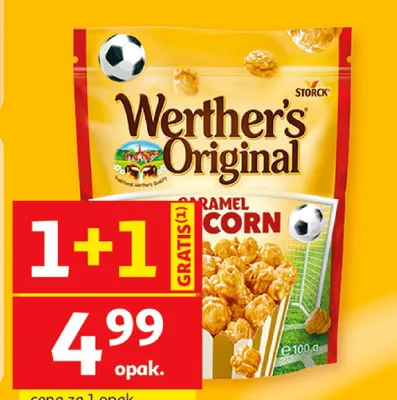 Popcorn Werther's Original Caramel Corn promocja w Auchan