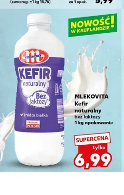 Kefir naturalny bez laktozy Mlekovita promocja w Kaufland