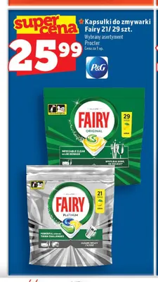 Kapsułki do zmywarki Fairy Platinum promocja w TOPAZ