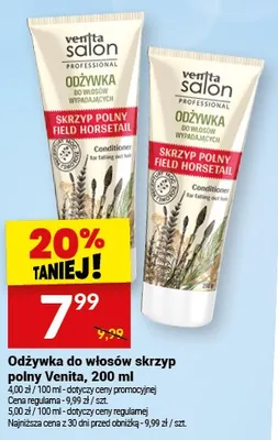 Odżywka do włosów skrzyp polny Venita promocja w Twój Market