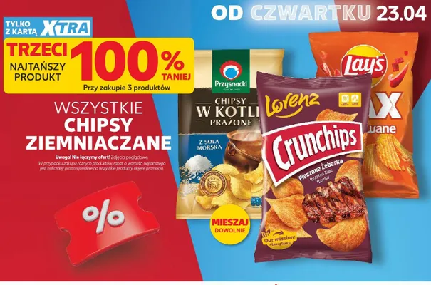 Chipsy ziemniaczane wszystkie promocja w Kaufland