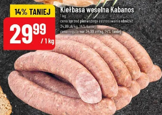Kiełbasa weselna promocja w POLOmarket