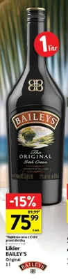 Likier Baileys Original promocja w Intermarche