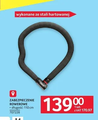 Zabezpieczenie rowerowe Abus promocja w Selgros