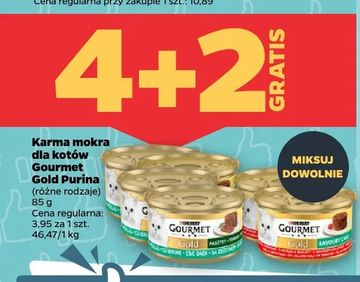 Karma mokra dla kotów Gourmet Gold Purina promocja w Netto