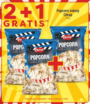 Popcorn solony Chrup promocja w POLOmarket
