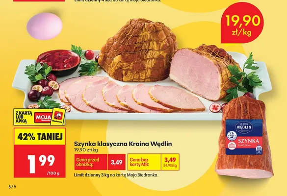 Szynka klasyczna promocja w Biedronka