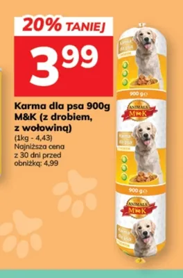 Karma dla psa M & K z drobiem promocja w Hitpol