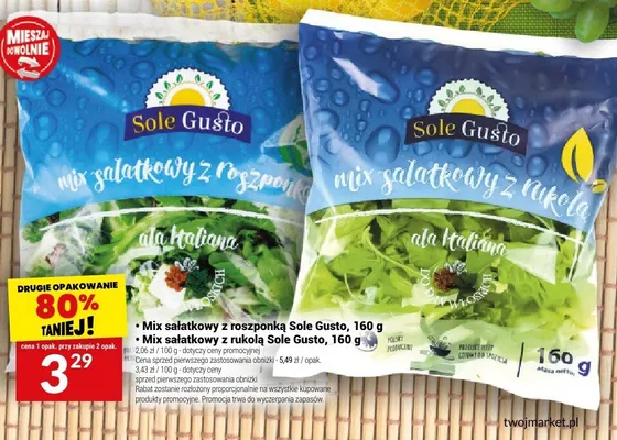 Mix sałatkowy z rukolą promocja w Twój Market