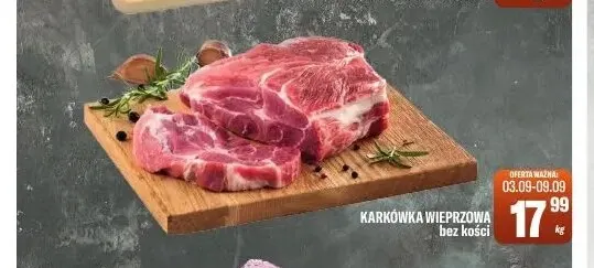 Karkówka wieprzowa bez kości Tomi Markt promocja w Tomi Markt