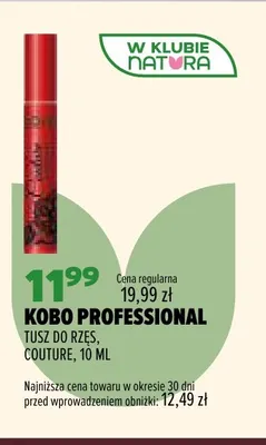Tusz do rzęs Couture Kobo Professional promocja w Drogerie Natura